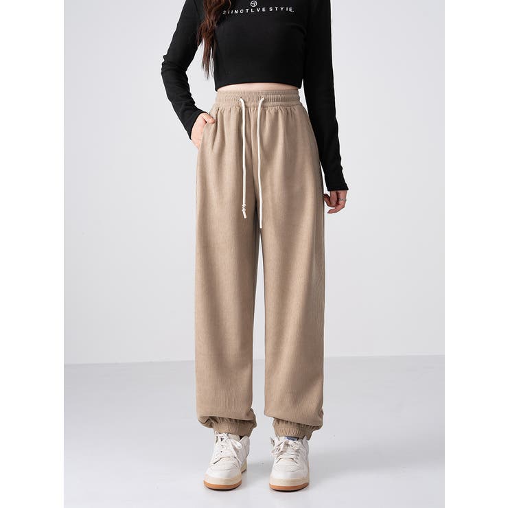 裏起毛美シルエットアクティブジョガ－パンツ レデイーズパンツ 裏起毛パンツ | nijibra | 詳細画像24 