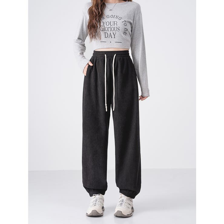 裏起毛美シルエットアクティブジョガ－パンツ レデイーズパンツ 裏起毛パンツ | nijibra | 詳細画像32 