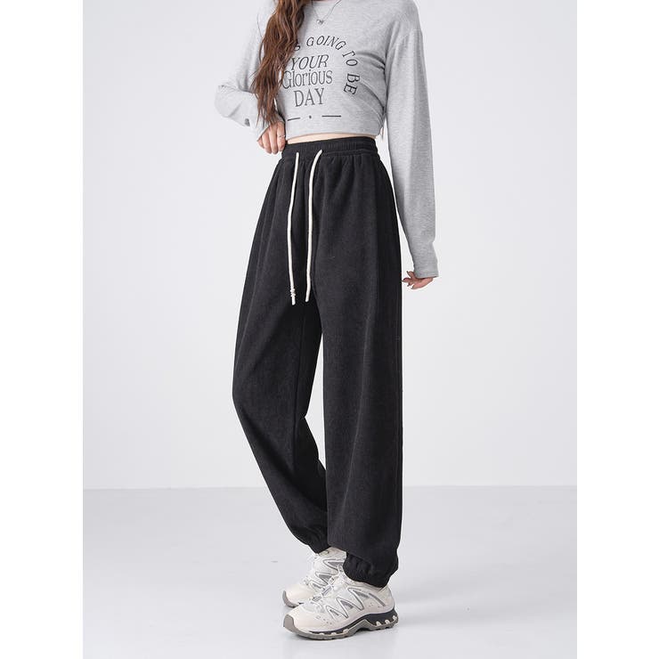 裏起毛美シルエットアクティブジョガ－パンツ レデイーズパンツ 裏起毛パンツ | nijibra | 詳細画像31 