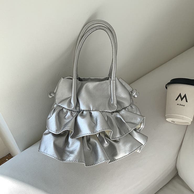 ★韓国夏ファッション★ モノバックルフリップフロップ 新作可愛いフリルミニショルダーバッグ トートバッグ 韓国