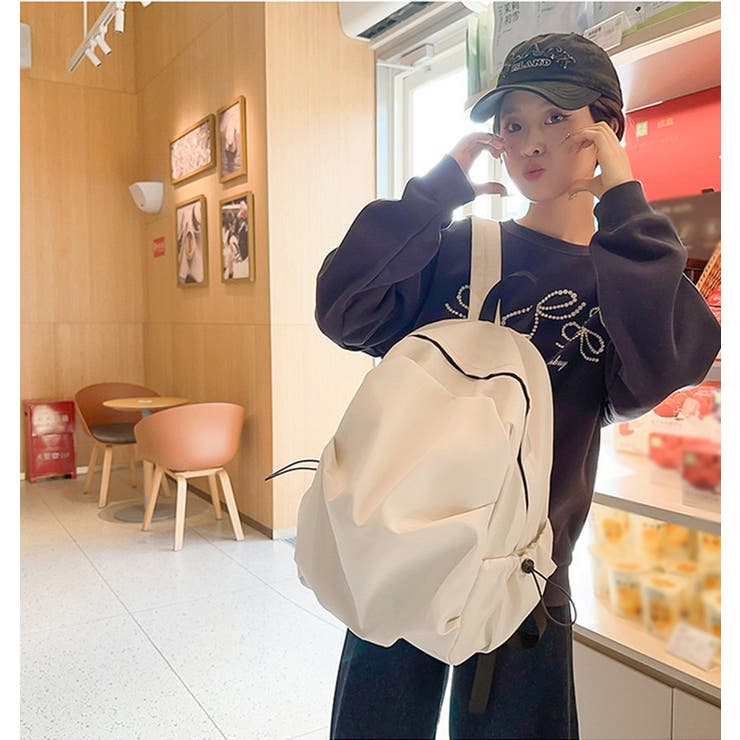 男女兼用大容量リュックバッグ りゅっく レディ－ス[品番：JX000003754