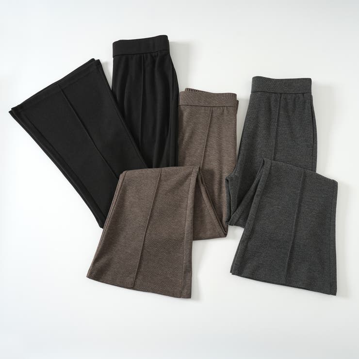 伸～びるセミフレアパンツ 美脚パンツ 脚長効果 | nijibra | 詳細画像28 