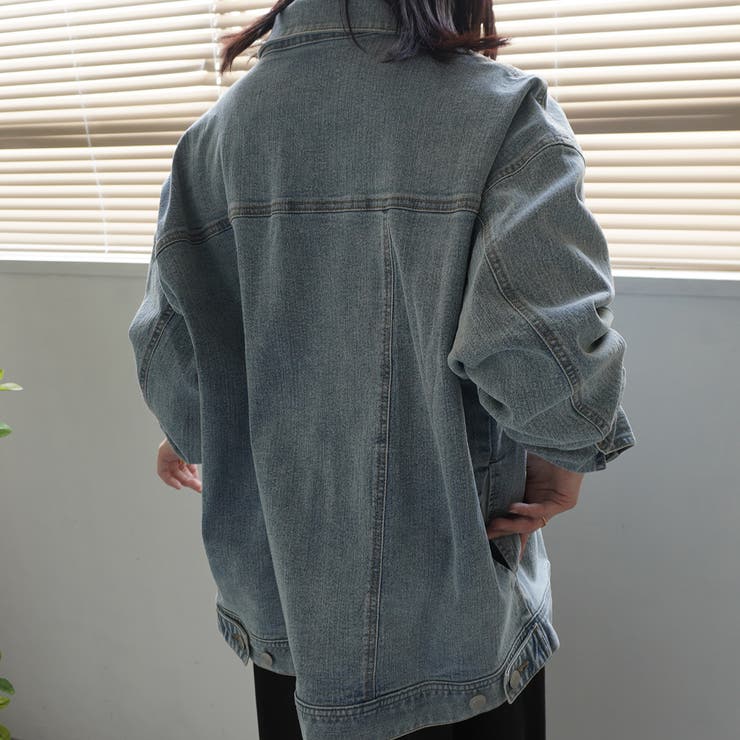 ルーズデニムジャケット ジャケットレディース アウタ－ | nijibra | 詳細画像2 