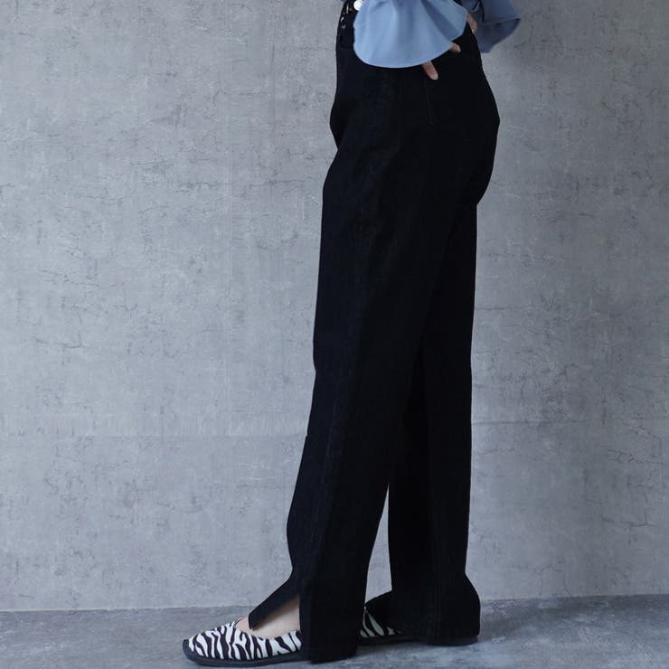 サイドスリットデニムパンツ ストーンパンツ ジーンズ | nijibra | 詳細画像10 