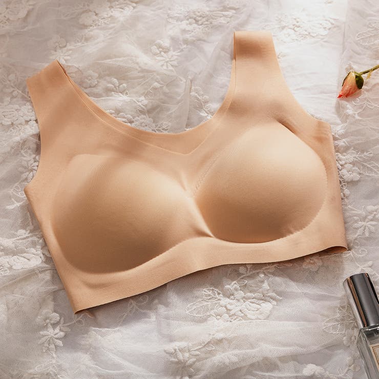 【裸の気持ち】マシュマロタッチシームレスブラ単品S M L | nijibra | 詳細画像18 