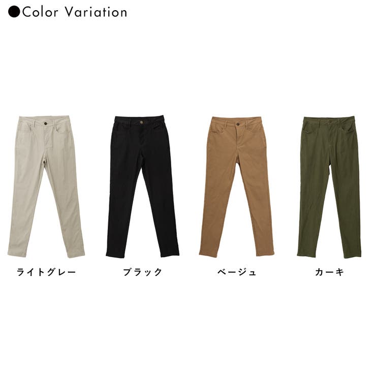 ストレッチスキニーパンツ レディース 黒 | NinaetLina | 詳細画像2 