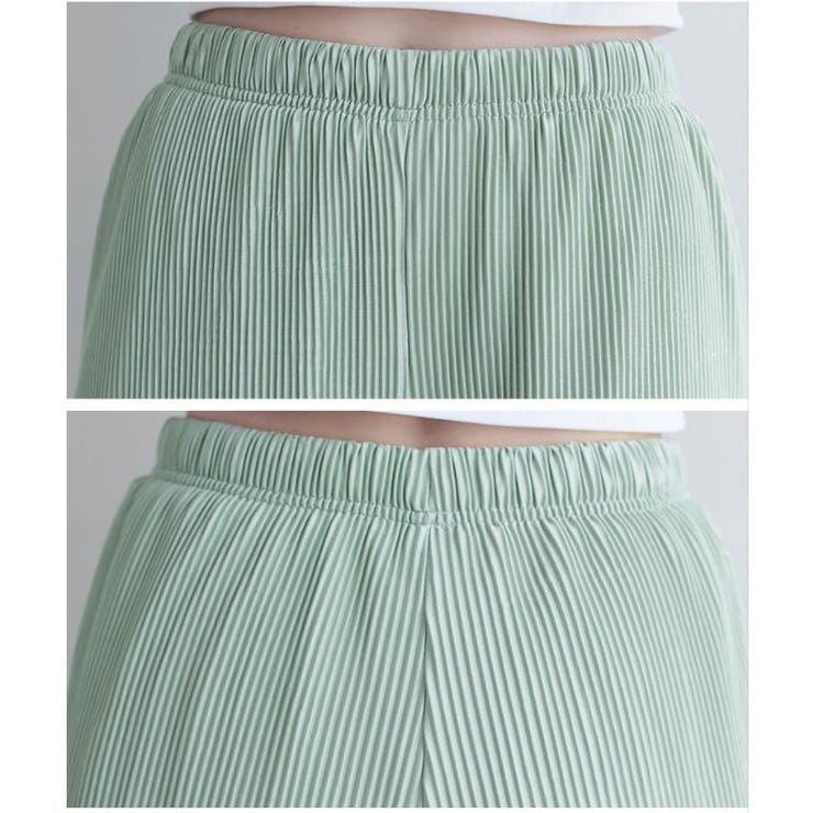 セルフカット可プリーツワイドパンツレディース プリーツ 春 | NinaetLina | 詳細画像4 