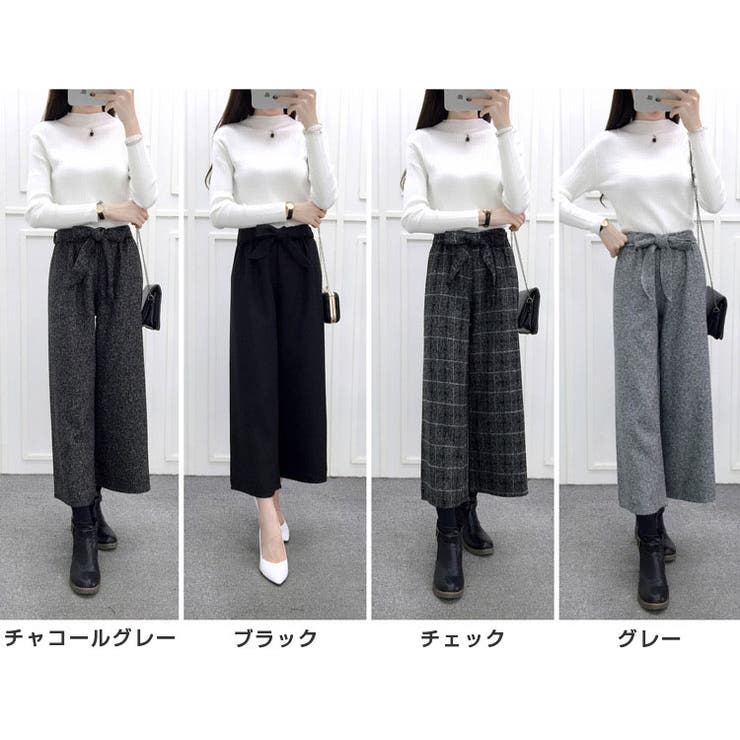 ワイドパンツ ボトムス レディース[品番：NELW0000998
