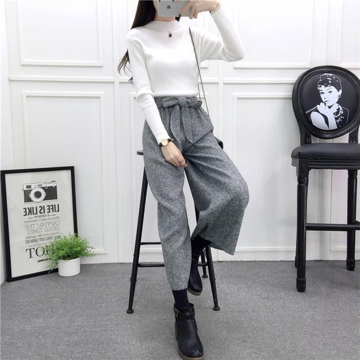 クラシック ワイドパンツ レディース[品番：NELW0000998 ボトムス Pants