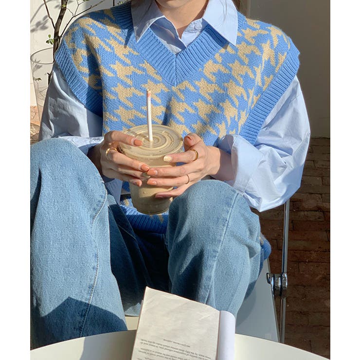 柄プルオーバーベスト レディース プルオーバー | NinaetLina | 詳細画像5 