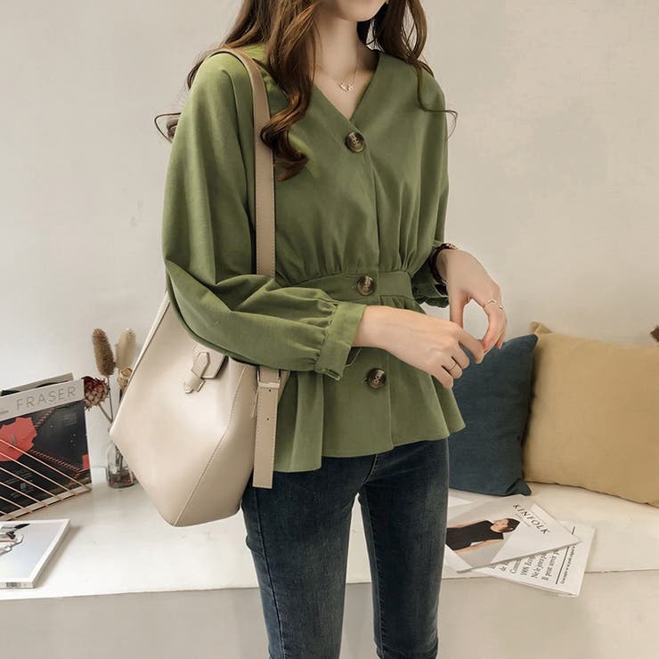 スエード地長袖ブラウス レディース 長袖 | NinaetLina | 詳細画像3 