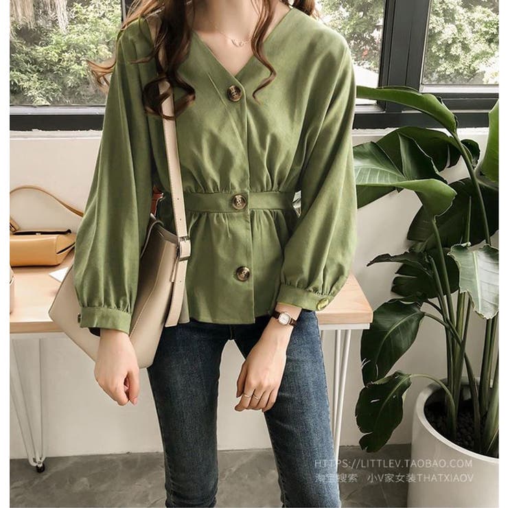 スエード地長袖ブラウス レディース 長袖 | NinaetLina | 詳細画像4 