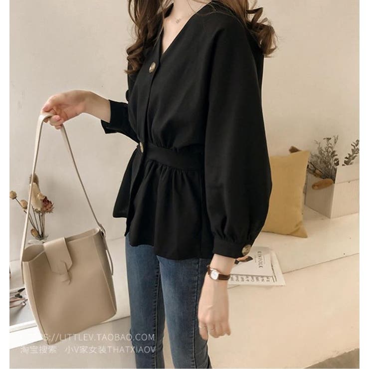 スエード地長袖ブラウス レディース 長袖 | NinaetLina | 詳細画像6 