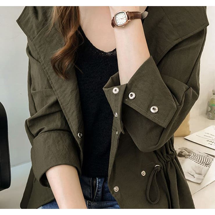 シャーリングパーカー レディース 軽アウター | NinaetLina | 詳細画像7 