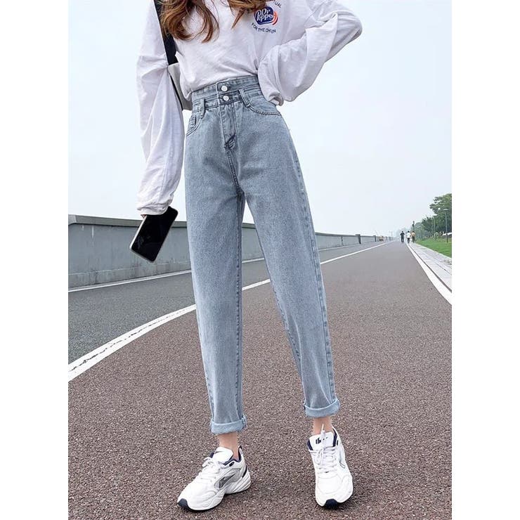 ライトブルー | テーパードデニムパンツ レディース デニム | NinaetLina