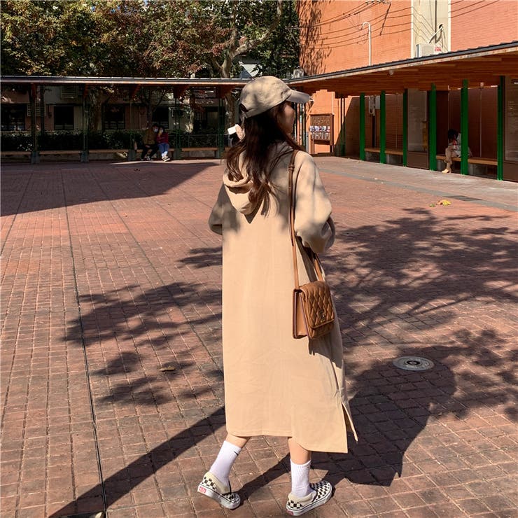 裏起毛パーカーワンピース レディース ワンピース | NinaetLina | 詳細画像4 