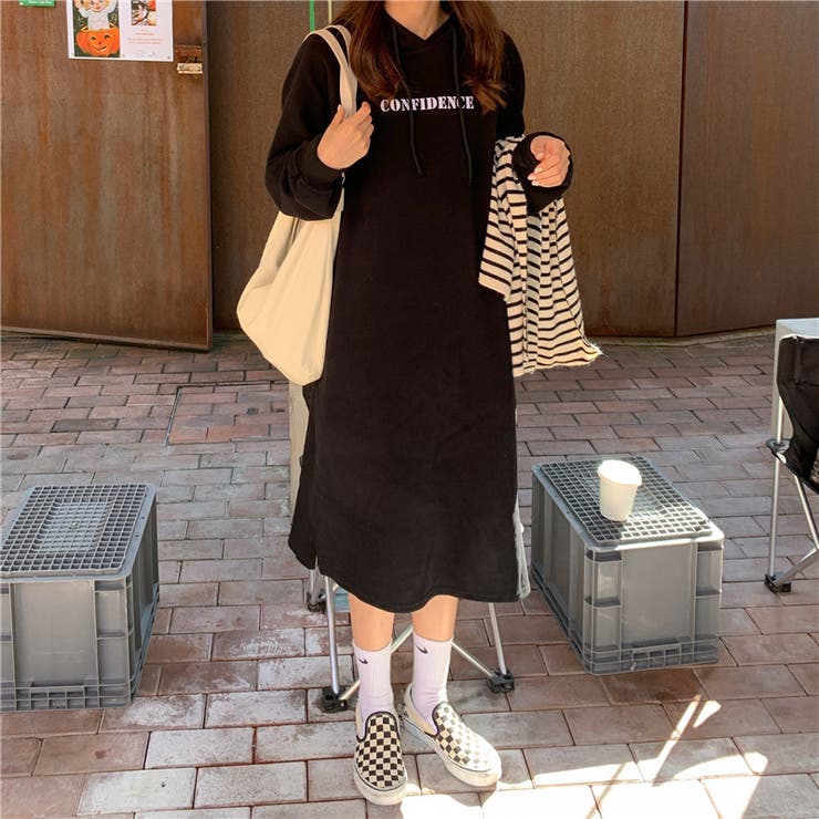 裏起毛パーカーワンピース レディース ワンピース[品番：NELW0001230]｜NinaetLina（ニナエリナ）のレディース ファッション通販｜SHOPLIST（ショップリスト）