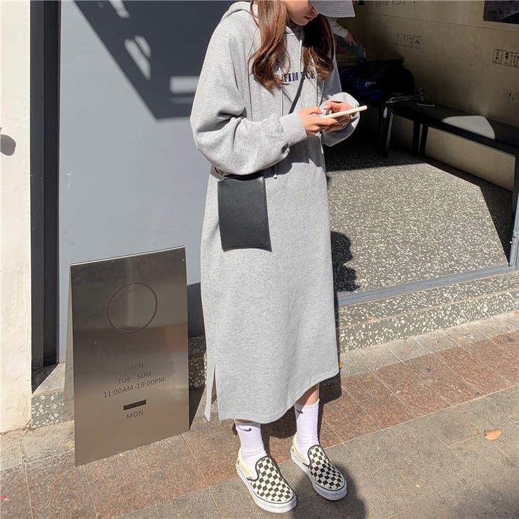 裏起毛パーカーワンピース レディース ワンピース | NinaetLina | 詳細画像11 