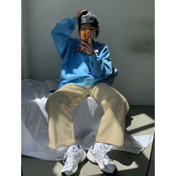 裏地フリースコーデュロイセミワイドパンツ レディース ボトムス | NinaetLina | 詳細画像4 