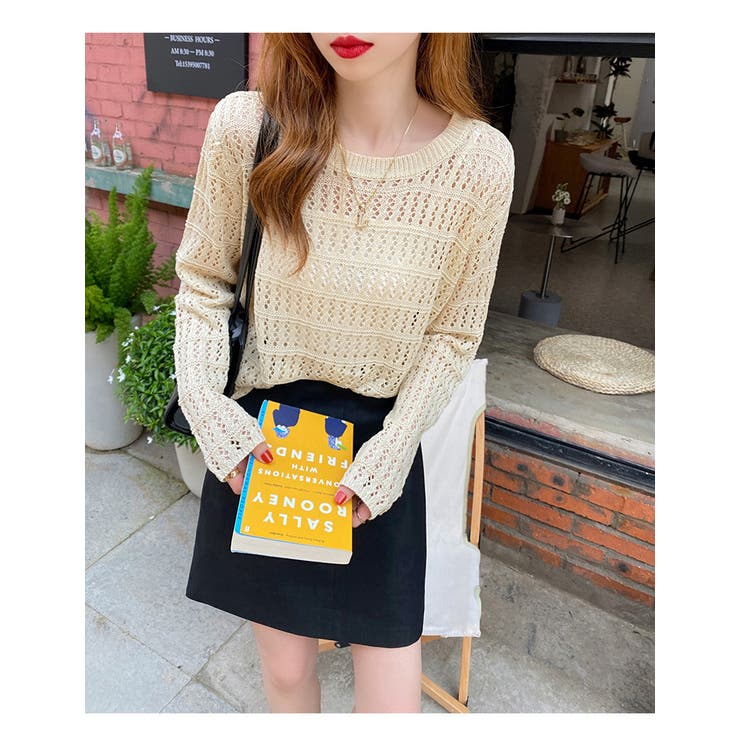 シアーショート丈ニット レディース トップス | NinaetLina | 詳細画像7 