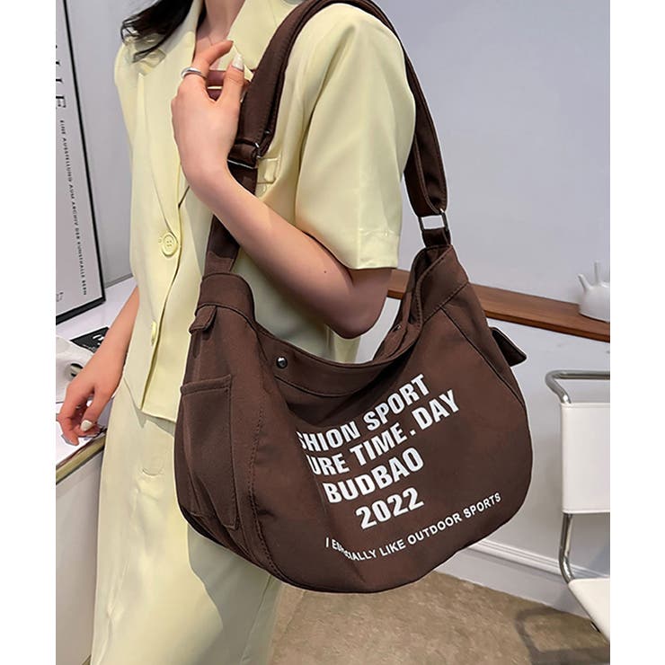 キャンバス ショルダーバッグ レディース[品番：NELW0001552