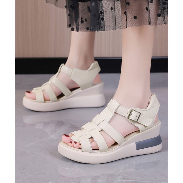 アイボリー | グルカサンダル 夏レディース厚底サンダル レディース | NinaetLina