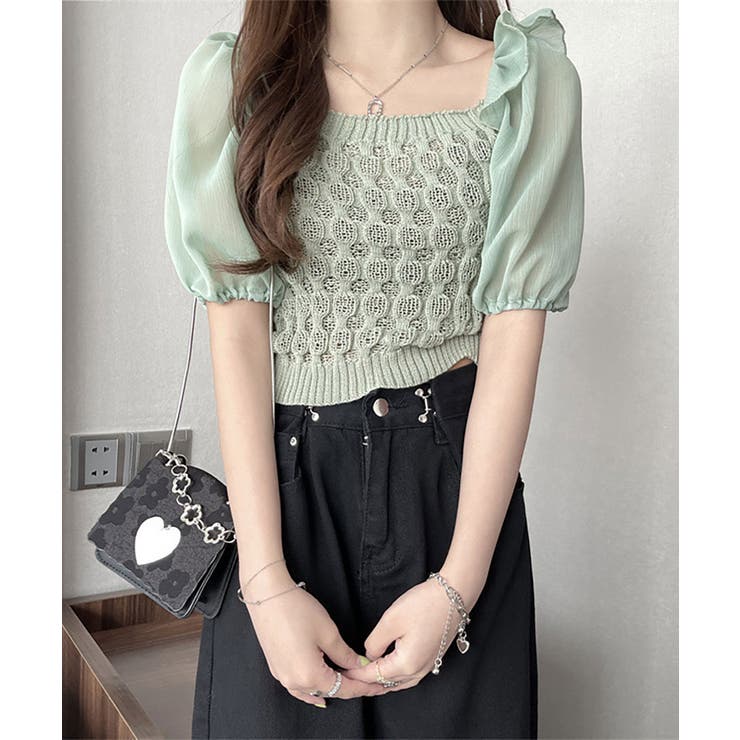 シャツブラウス スクエアネック レディース | NinaetLina | 詳細画像7 