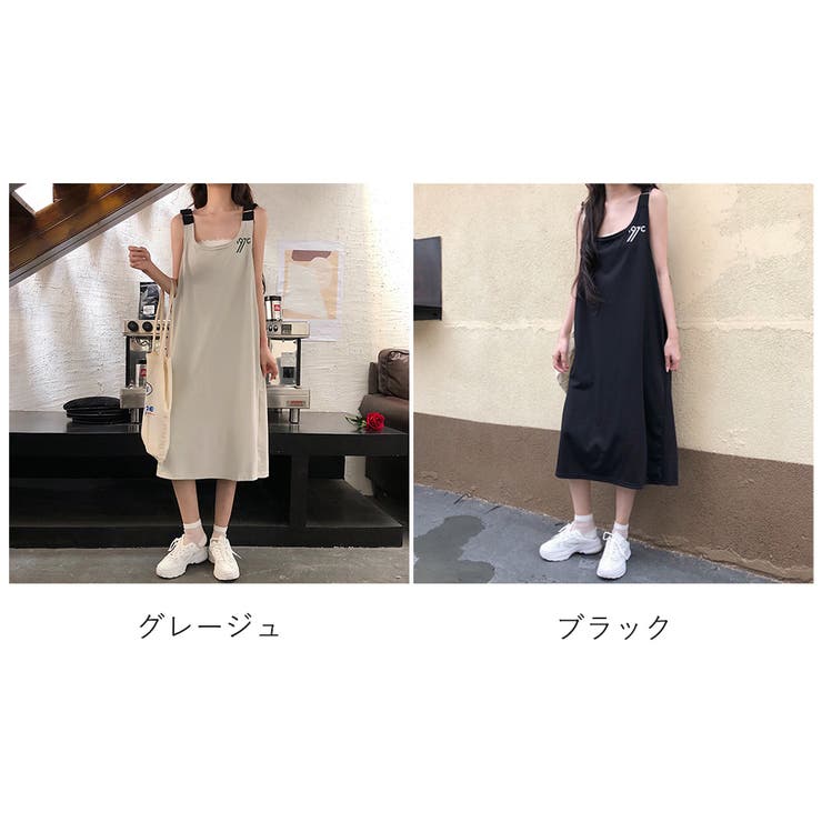 キャミワンピース ジャンパースカート 夏 | NinaetLina | 詳細画像2 