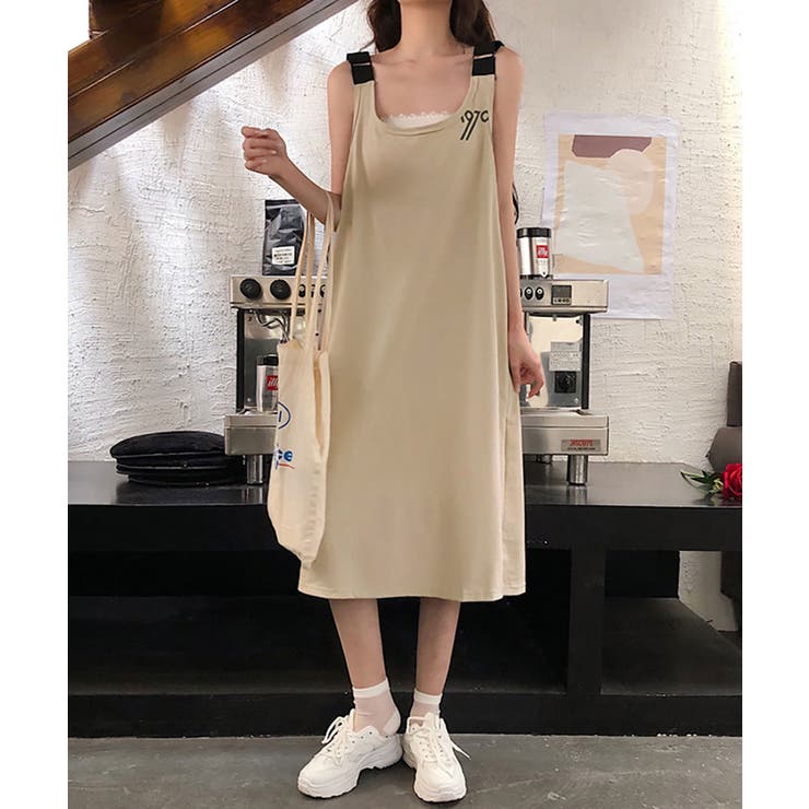 グレージュ | キャミワンピース ジャンパースカート 夏 | NinaetLina