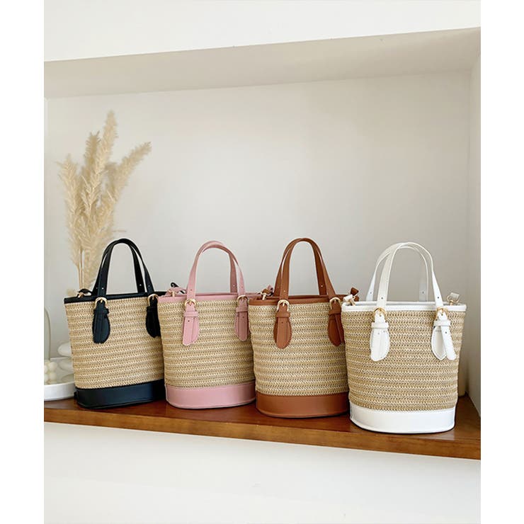 ストローショルダーバッグ かごバッグ 夏 | NinaetLina | 詳細画像2 