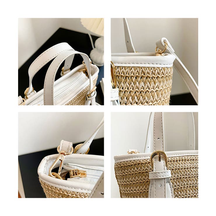 ストローショルダーバッグ かごバッグ 夏 | NinaetLina | 詳細画像4 