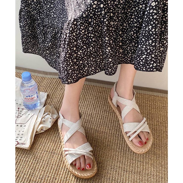 ベージュ | ビーチサンダル ストラップサンダル 夏 | NinaetLina