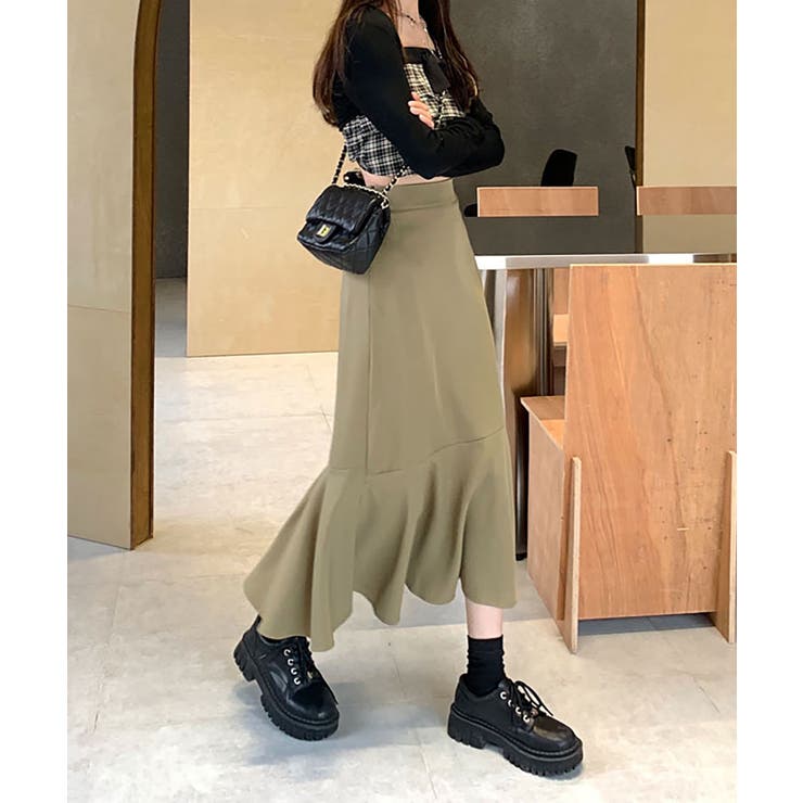 マーメイドスカート スリット 韓国風 | NinaetLina | 詳細画像7 