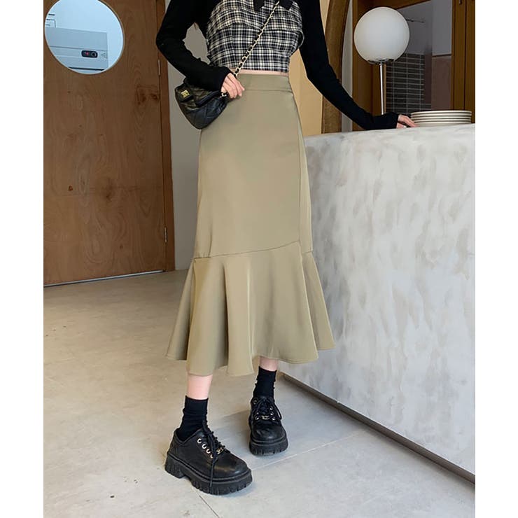 マーメイドスカート スリット 韓国風 | NinaetLina | 詳細画像6 