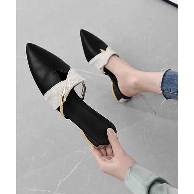 ブラック | バブーシュサンダル レディース 歩きやすい | NinaetLina