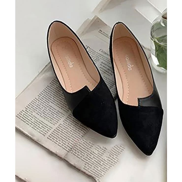 美品■ヌエール■フラットパンプス✨バレエシューズ ポインテッドトゥ ヤマダヤ mamian｜甲浅ポインテッドトゥバレエシューズ | Rakuten Fashion