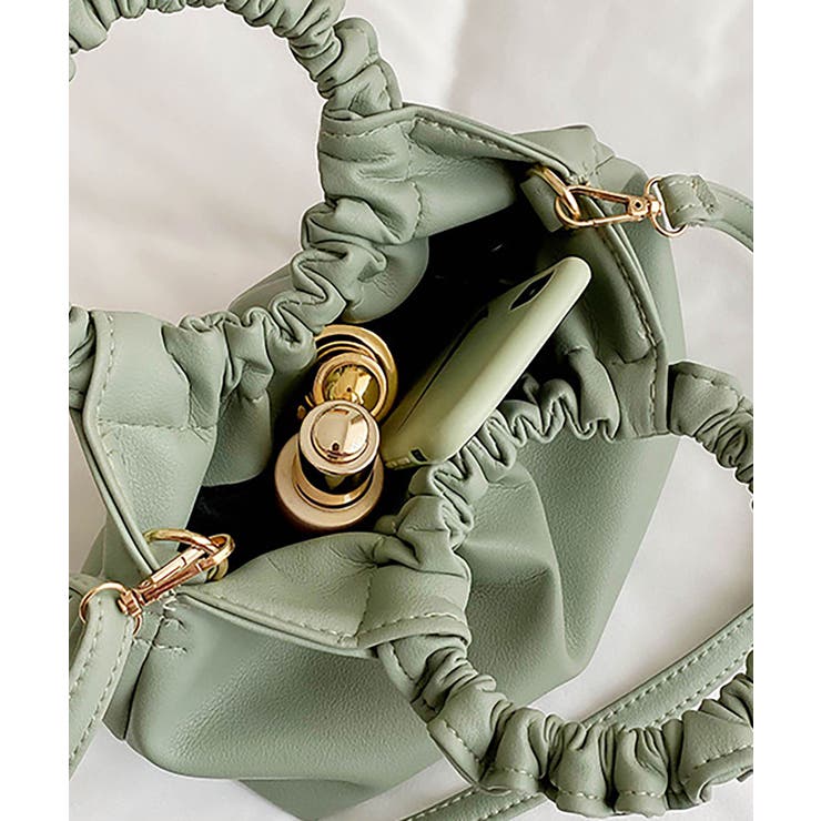 ギャザーバッグ レディース ショルダーバッグ | NinaetLina | 詳細画像5 