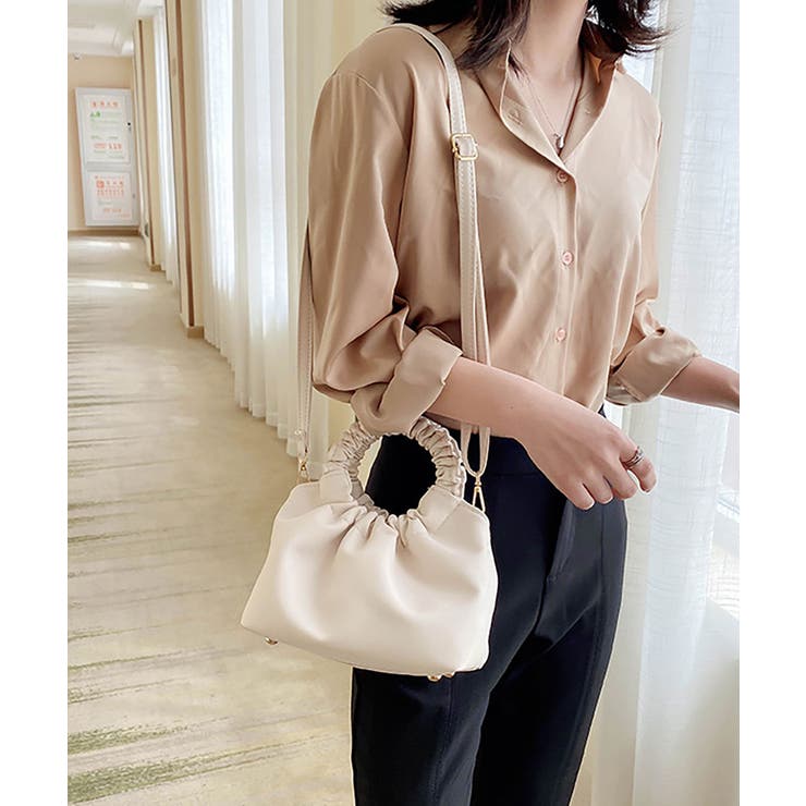 ギャザーバッグ レディース ショルダーバッグ | NinaetLina | 詳細画像2 