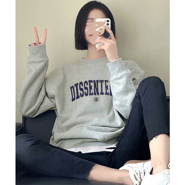 グレー | トレーナー スウェット レディース韓国風 | NinaetLina