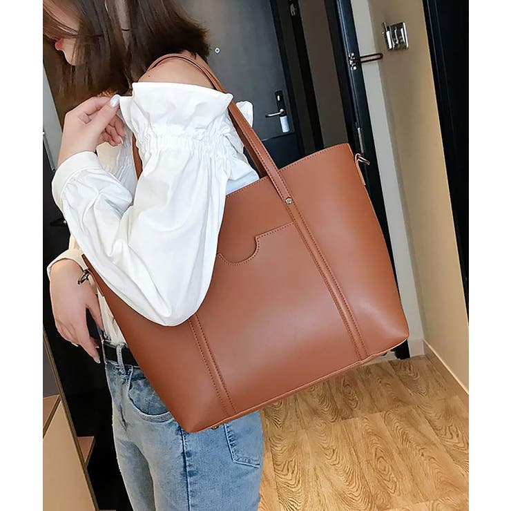 ブラウン | トートバック ショルダーバッグ レディース | NinaetLina