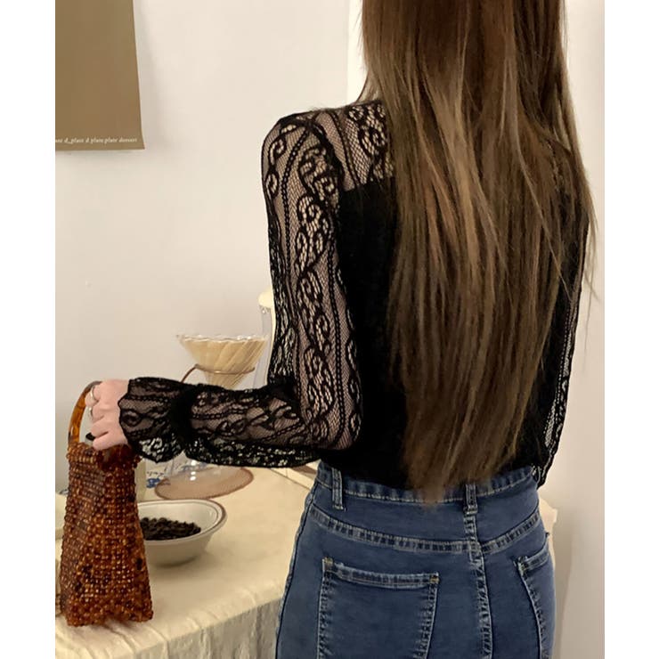 シアーブラウス フリル シアートップス | NinaetLina | 詳細画像5 