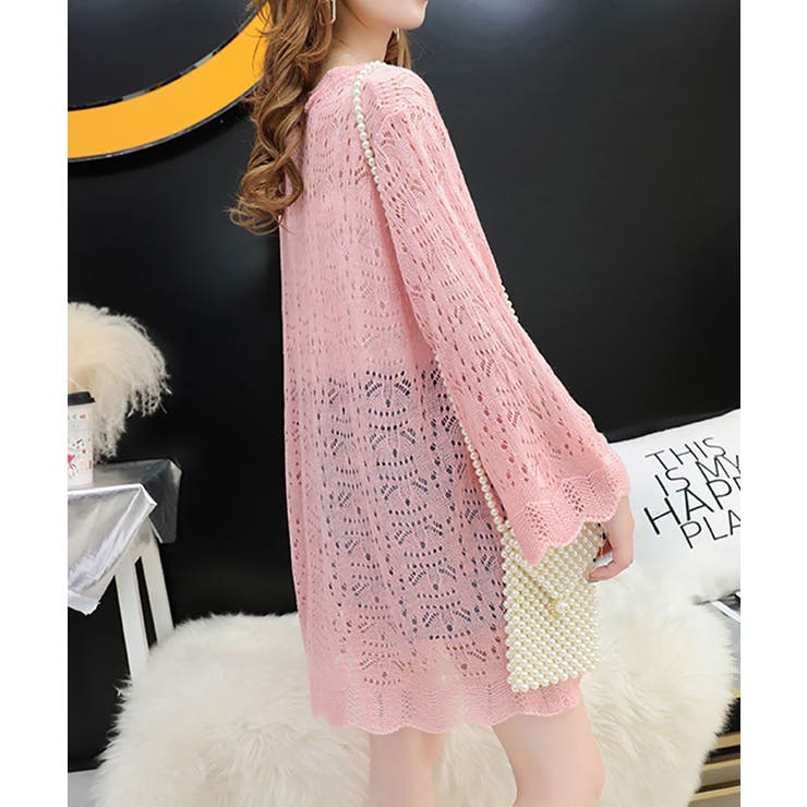 ロングリブカーデ 透け感 カーディガン | NinaetLina | 詳細画像4 