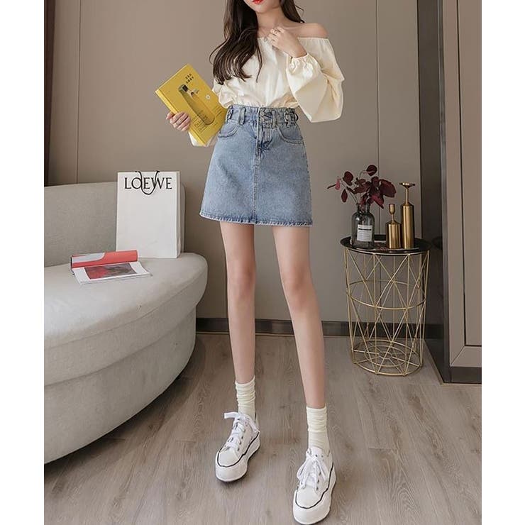 LOEWE デニム プリーツミニスカート　25aw ドレープ LOEWE】デニム アシンメトリー ミニスカート - メルカリ