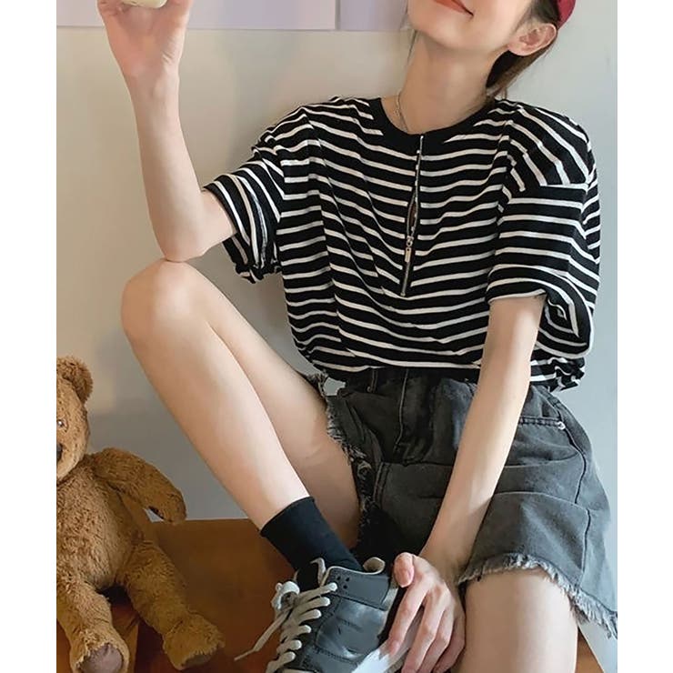 ボーダー柄tシャツ | NinaetLina | 詳細画像4 