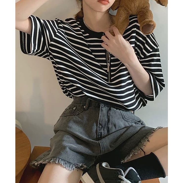 ボーダー柄tシャツ | NinaetLina | 詳細画像5 