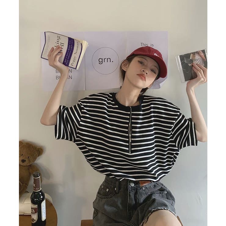 ボーダー柄tシャツ | NinaetLina | 詳細画像13 