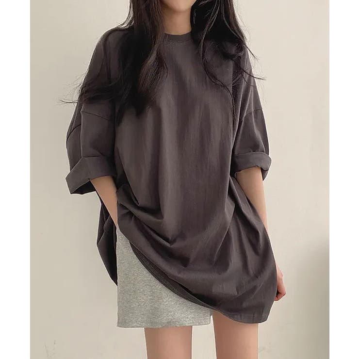 ビックシルエットTシャツ ゆったり 体型カバー 半袖 レディース    | NinaetLina | 詳細画像6 