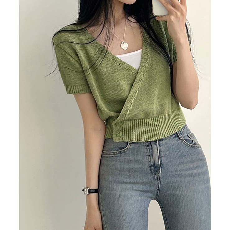 カシュクールトップス レディース 半袖 夏  | NinaetLina | 詳細画像7 