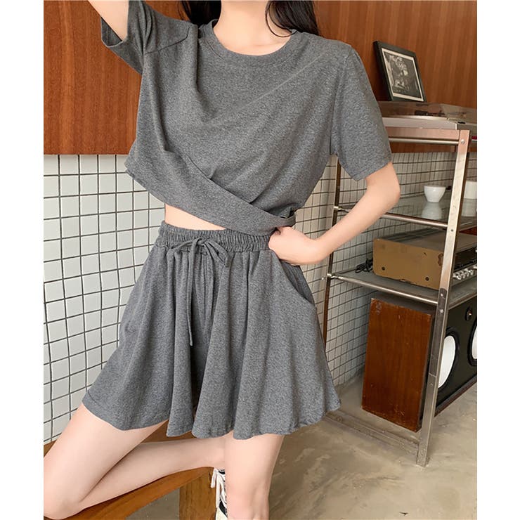 クロップド丈スエットセットアップ | NinaetLina | 詳細画像1 