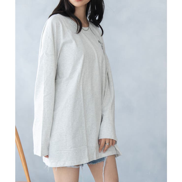 バックプリント ビックシルエット ロング Tシャツ | NinaetLina | 詳細画像14 